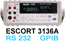 ESCORT 3136A五万计数双显示台式万用表