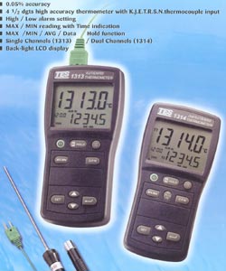 温度表(温度计)(双）TES-1314